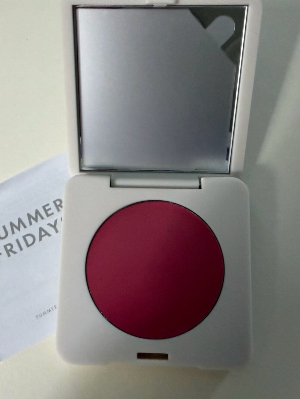 SUMMER FRIDAYS Pink Compact Blush NWOB BRAND new.          SWEET ROSE
